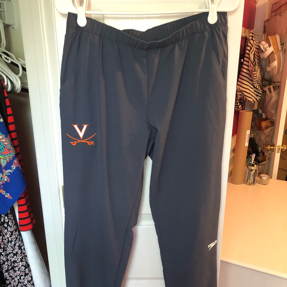 Grey Speedo warm up pants size M. Zip-up bottom